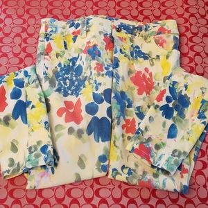Alice + Olivia Multicolor Floral Pants